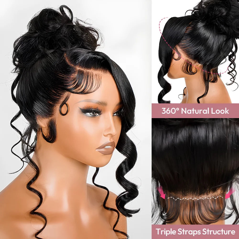 Body Wave 360 Full Lace Glueless Wig