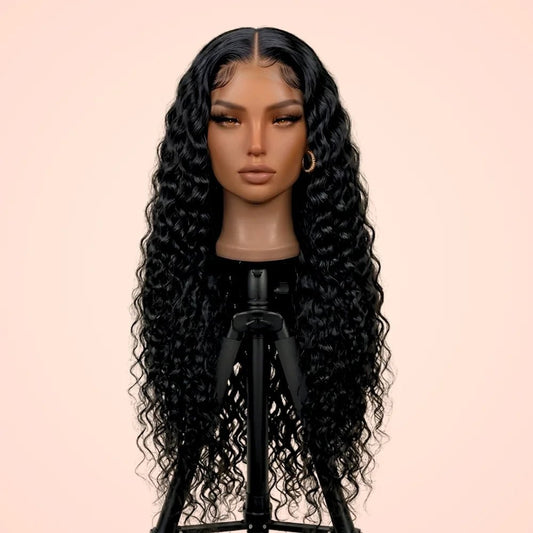 4x4 Natural Water Wave Lace Wig - Wigour