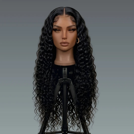 4x4 Natural Water Wave Lace Wig
