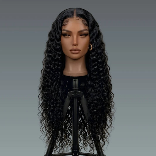 4x4 Natural Water Wave Lace Wig