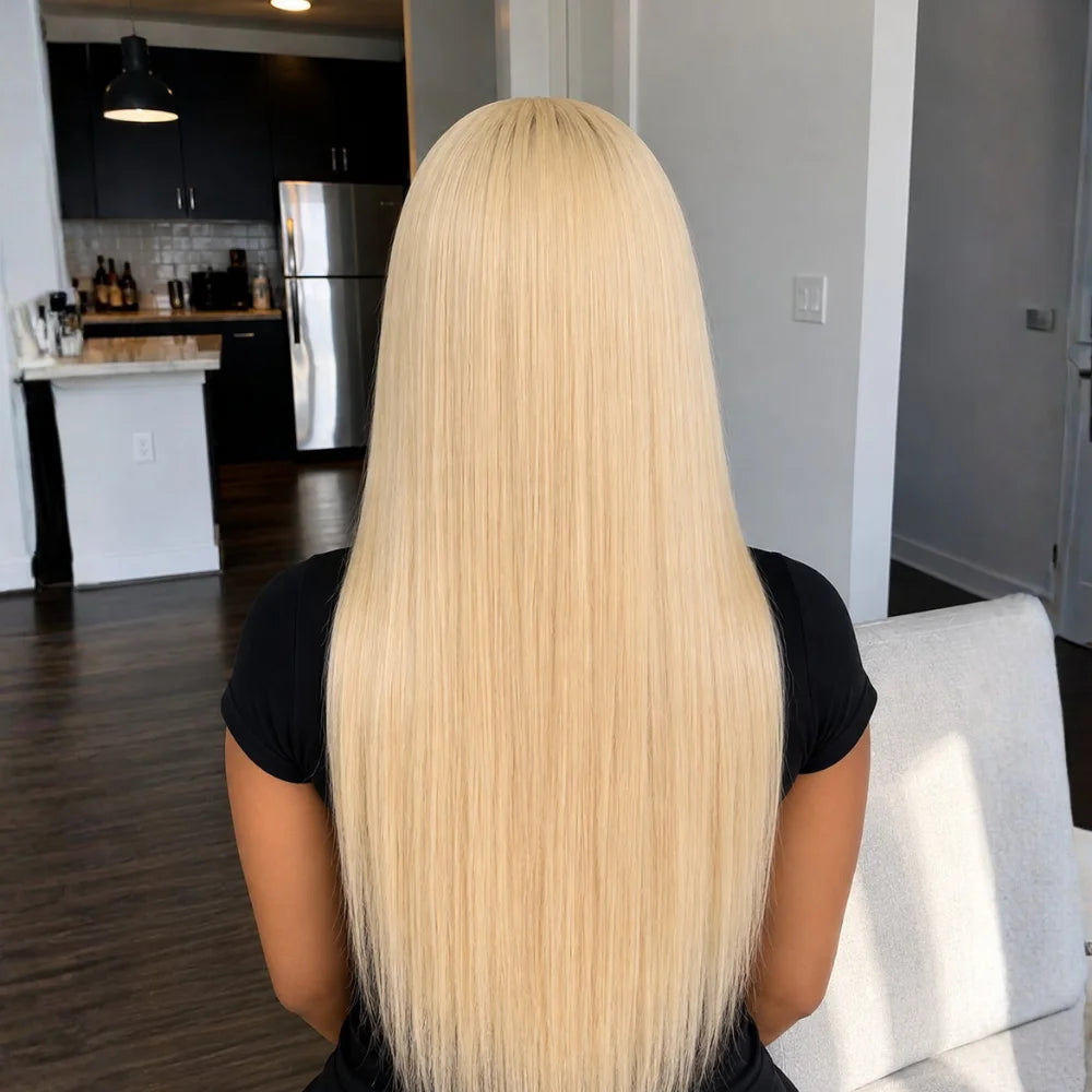 613 Brazilian Blonde Straight 13x6 HD Lace Front Wig