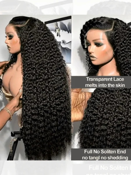 30–40" Curly HD Lace Wig