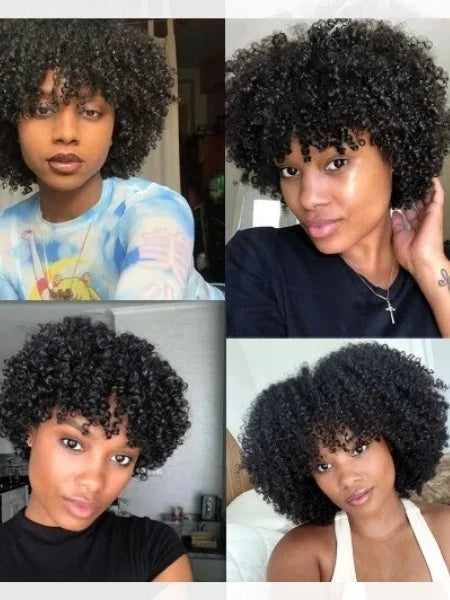 Short Curly Pixie Wig – Glueless