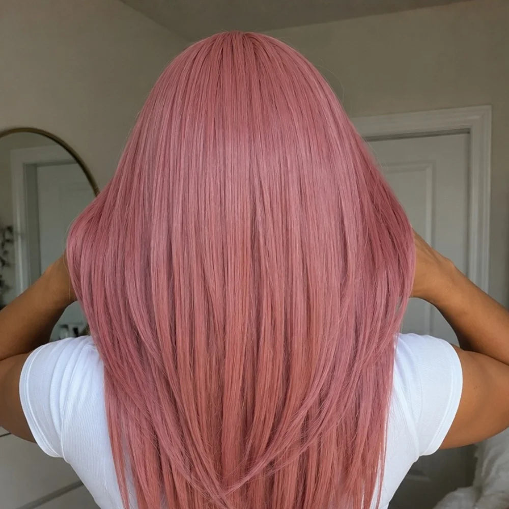 Miku Nakano Dark Pink Cosplay Wig