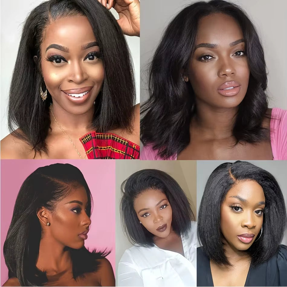 Kinky Straight HD Lace Wig – Glueless