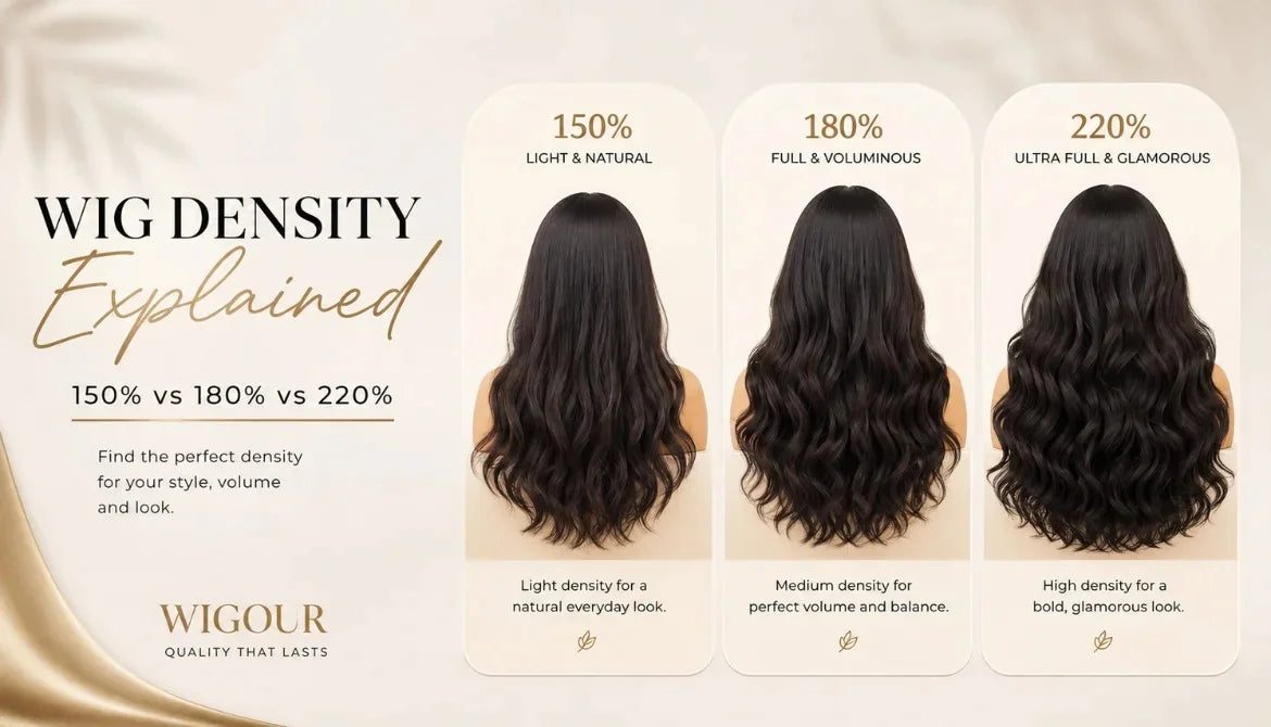 Wig Density Explained 150% vs 180% vs 220%