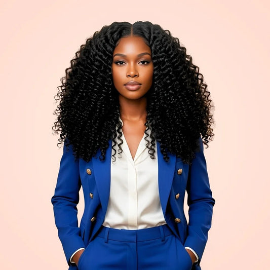 13x4/4x4 Jerry Curly HD Transparent Lace Wig - Wigour