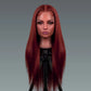 13x4 HD Reddish Brown Straight Wig