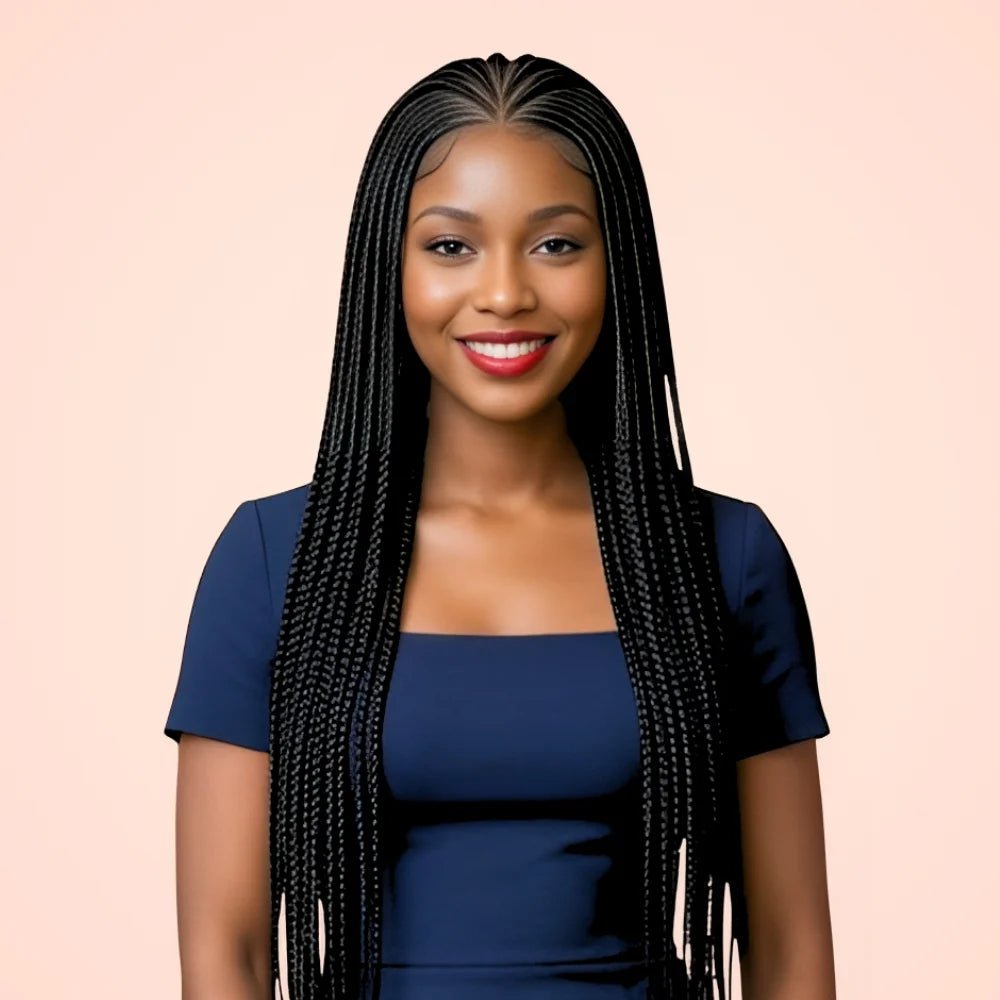 13x6 Braided Front Lace Wig - Wigour
