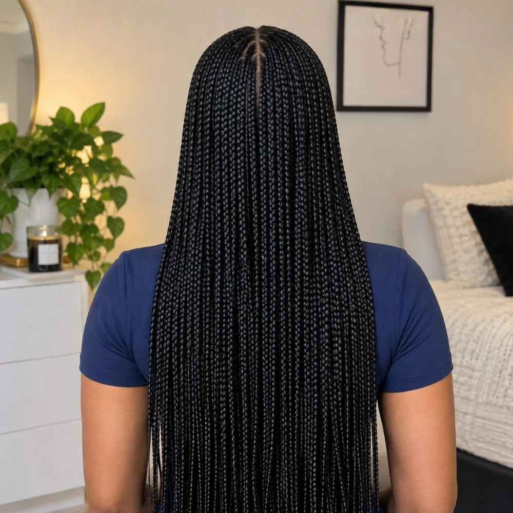 13x6 Braided Front Lace Wig