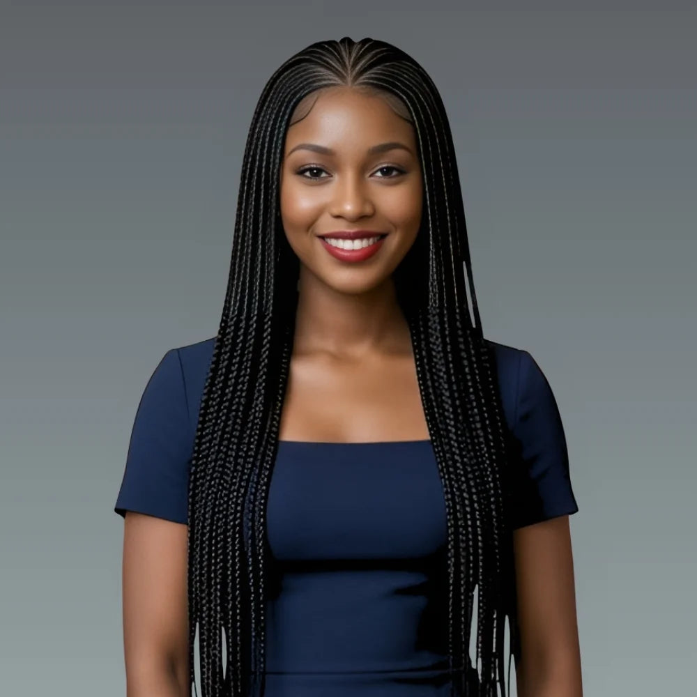13x6 Braided Front Lace Wig