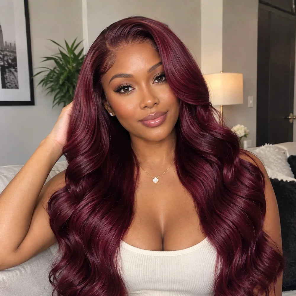 Wine Red Straight, Captivating Radiance