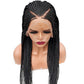 13x6 Braided Front Lace Wig