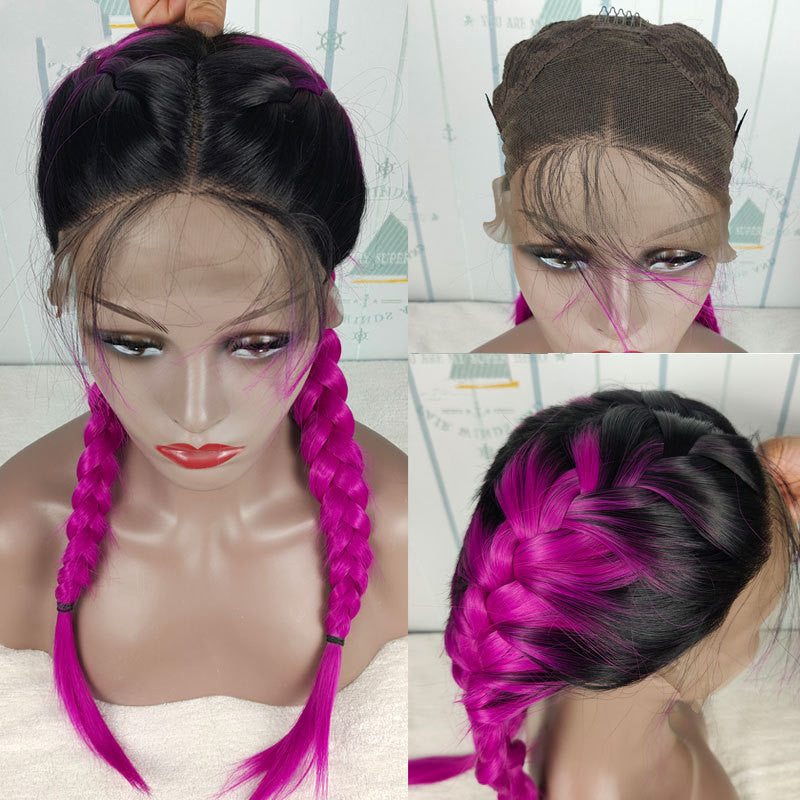 13x6 Braided Front Lace Wig