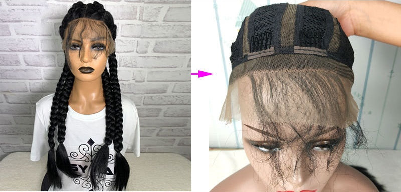 13x6 Braided Front Lace Wig