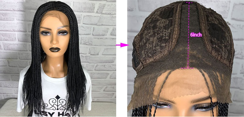 13x6 Braided Front Lace Wig