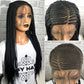 13x6 Braided Front Lace Wig