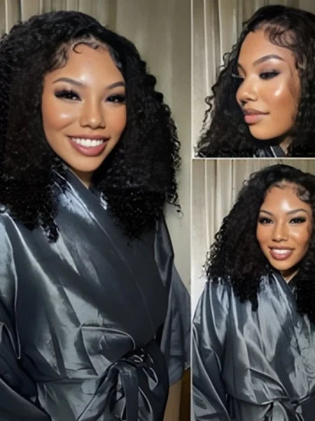 Curly Short Bob Lace Wig