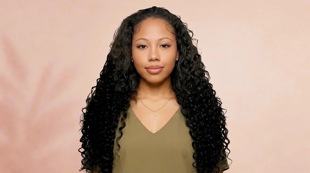 After wearing 3-in-1 Flip Half Wig – Glueless