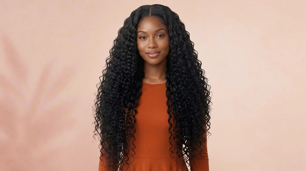 After wearing 30–40 Inch Curly HD Lace Wig