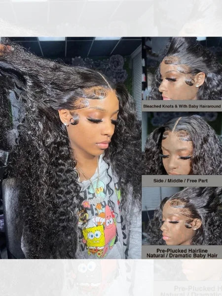 Transparent HD Deep Wave Wig