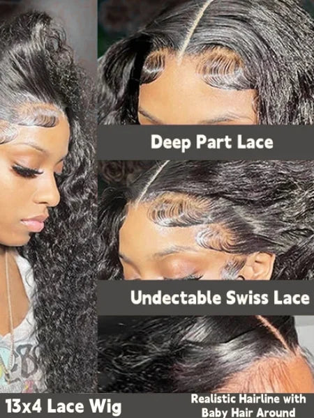 Curly Water Wave Lace Wig
