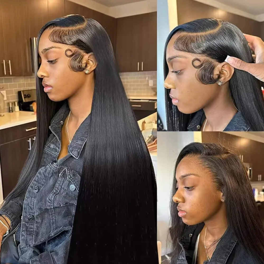Bone Straight 13x4 Lace Frontal Wig 180% Density