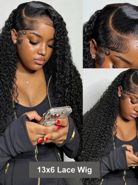 30–40" Curly HD Lace Wig
