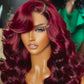 99J Burgundy Body Wave Lace Front Wig
