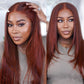 4x4 Reddish Brown Straight Wig