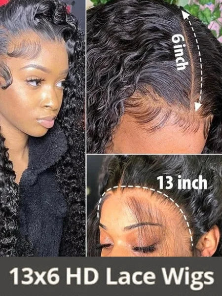 Curly Water Wave Lace Wig