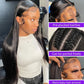 Bone Straight 13x4 Lace Frontal Wig 180% Density