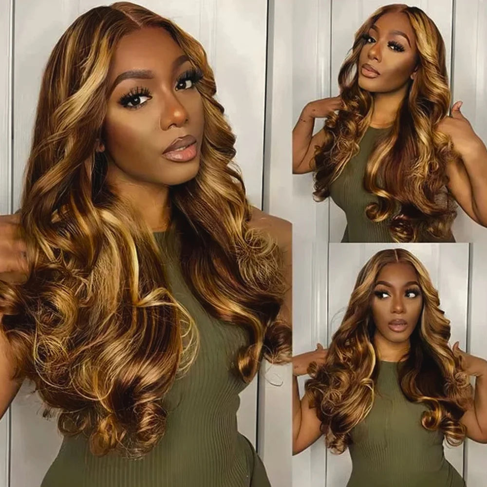 Ombre P4/27 Body Wave HD Lace Frontal Wig