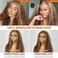 Honey Blonde Highlight Deep Wave Glueless Wig