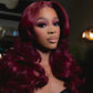 99J Burgundy Body Wave Lace Front Wig