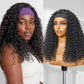 Deep Wave Human Hair Headband Wig