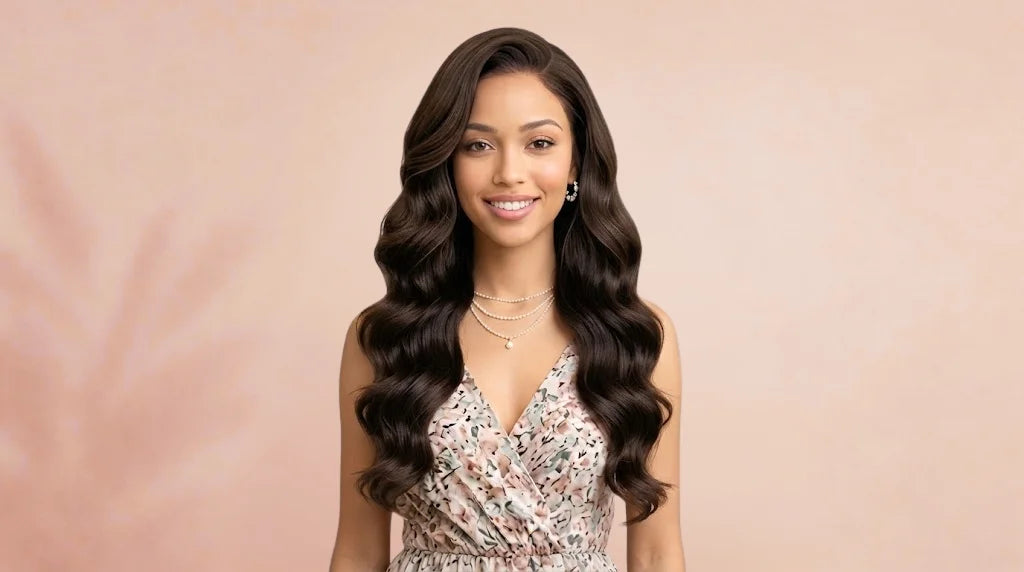 After wearing 4x4 Chocolate Brown Body Wave Wig