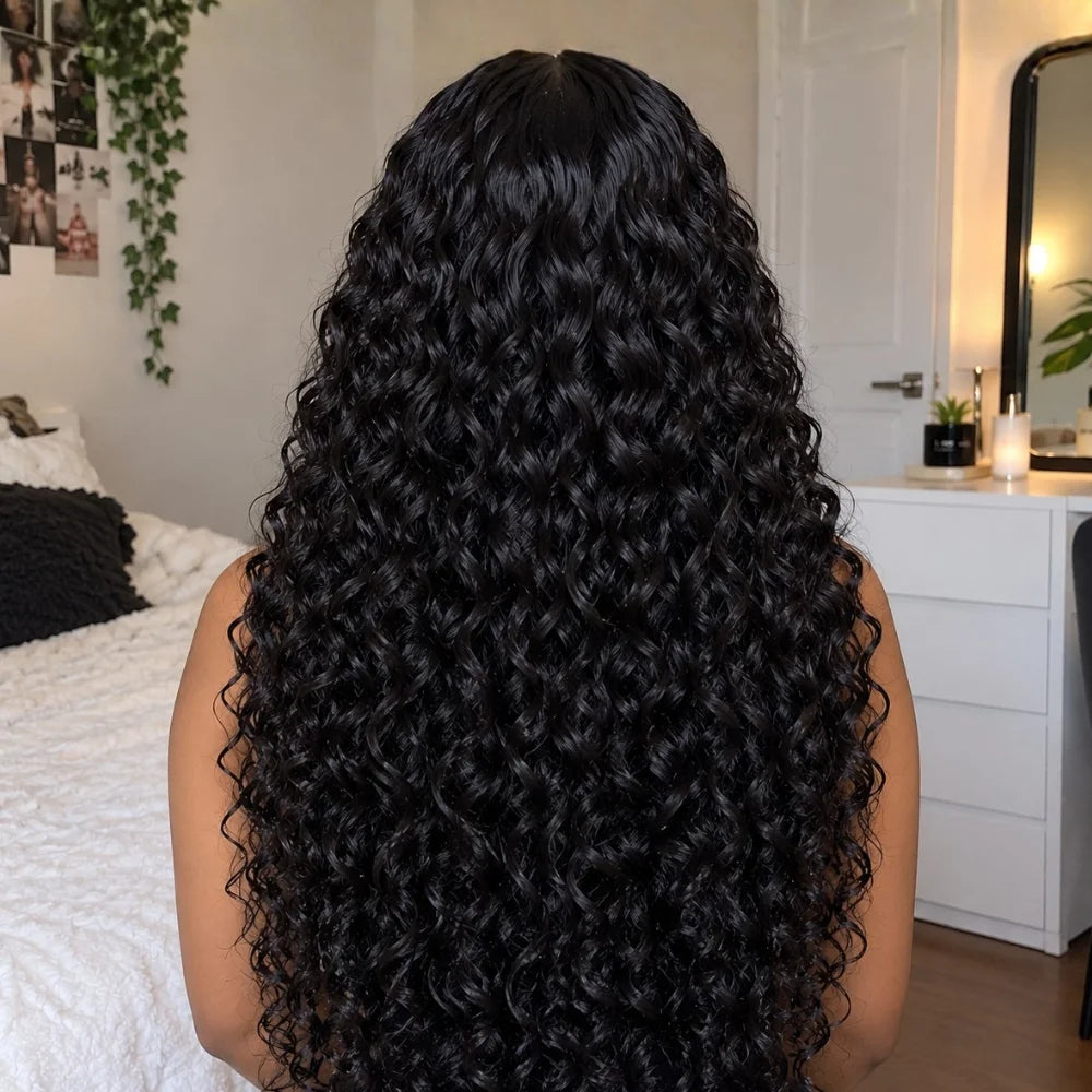 4x4 Natural Water Wave Lace Wig