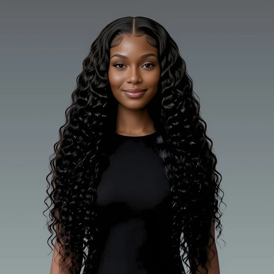 4x4 Natural Water Wave Lace Wig