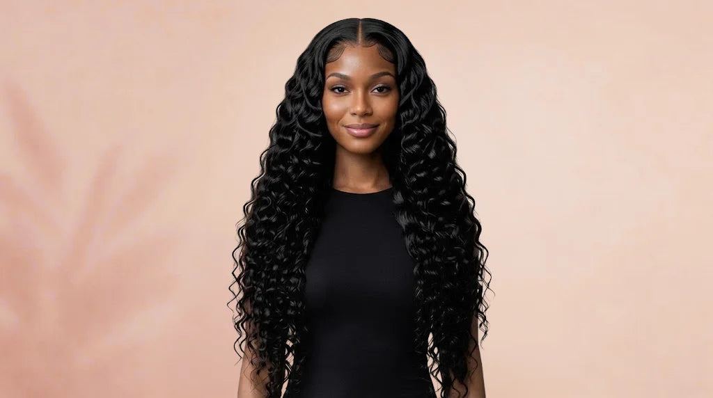 After wearing 4x4 Natural Water Wave Lace Wig