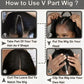 V-Part Straight Human Hair Wig