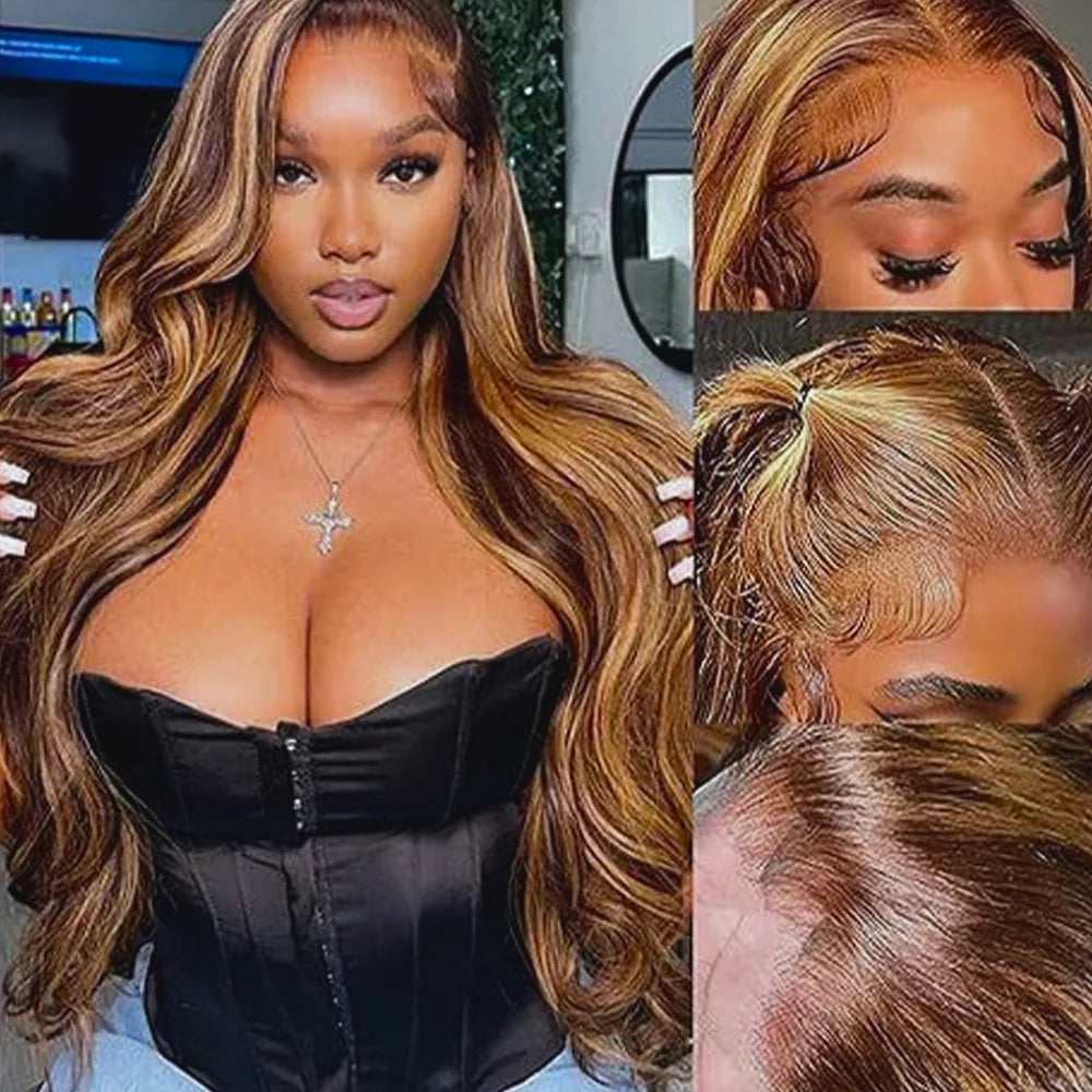 Ombre P4/27 Body Wave HD Lace Frontal Wig