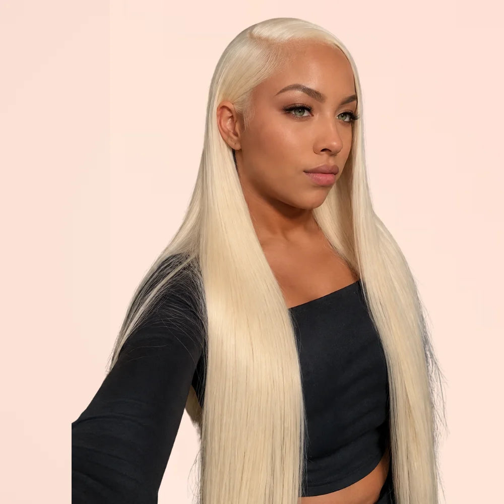 613 Brazilian Blonde Straight 13x6 HD Lace Front Wig