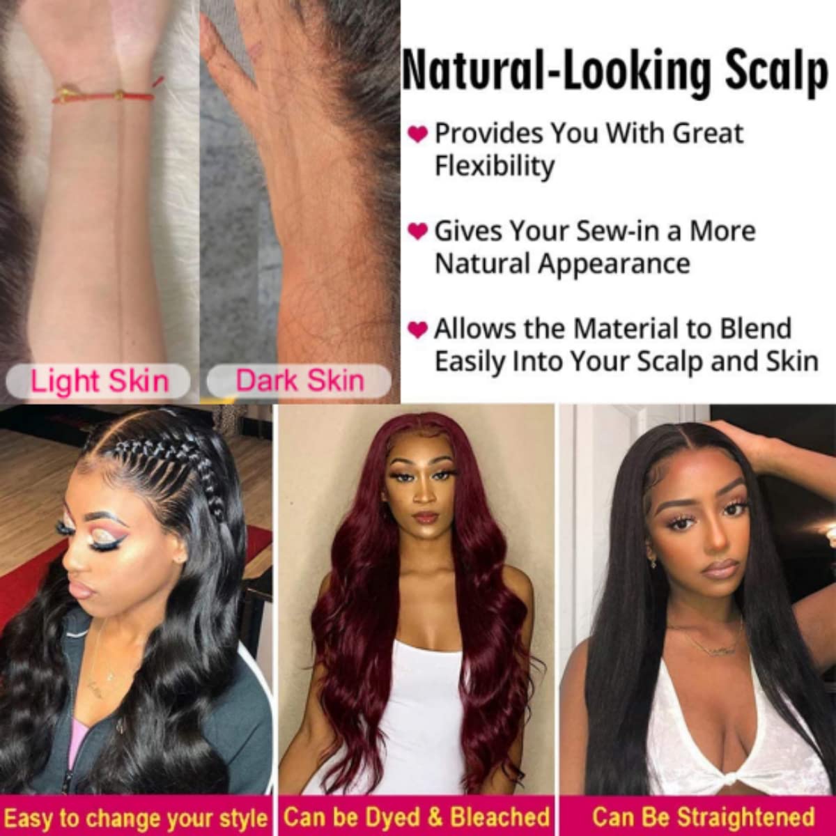 4x6 Natural Body Wave Lace Wig