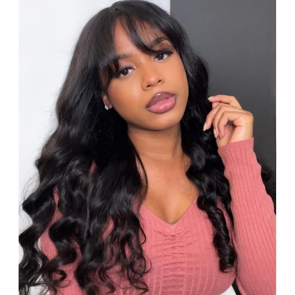 Machine-Made Natural Body Wave Wig