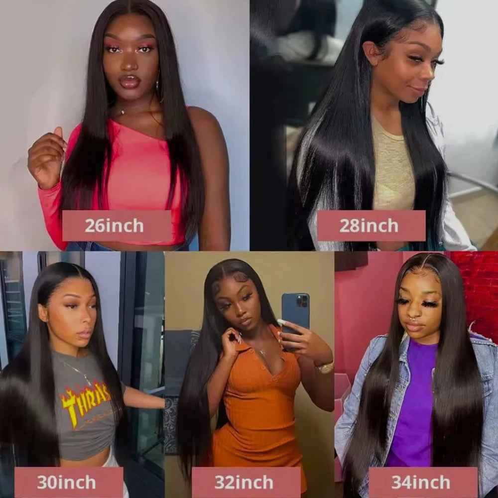 Bone Straight HD Lace Front Glueless Human Hair Wig