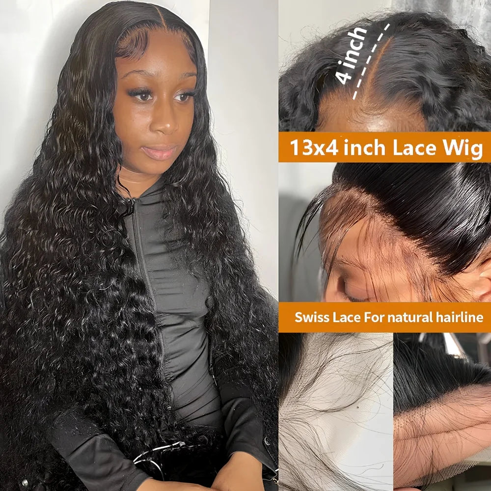 13x4/4x4 Jerry Curly HD Transparent Lace Wig
