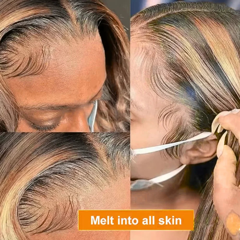 4/27 Ombre Brown Body Wave Glueless Wig