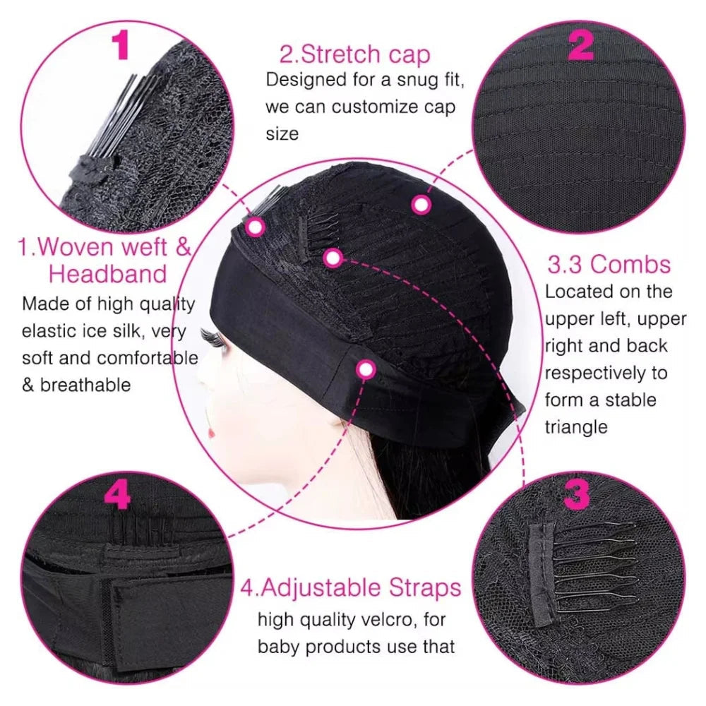 Deep Wave Human Hair Headband Wig