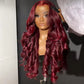 13x6 Burgundy HD Lace Wig